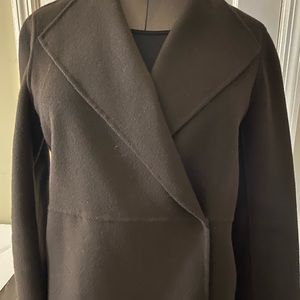 Carol Little Double Breasted 100% Wool Blazer. Snap Front Closure Size Large.